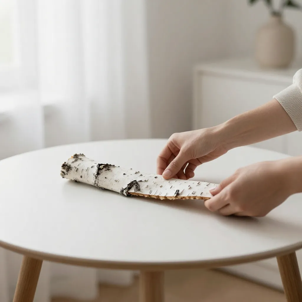 Liten björknävesskål med varm ton